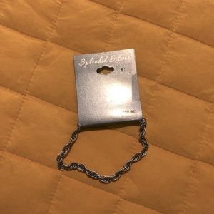 Splendid Silver Bracelet 8”